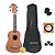 Kit Ukulele Soprano Strinberg Acústico UK06S Mogno Completo - Imagem 1