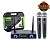 Microfone Sem Fio Duplo Recarregável UHF Karsect KRD200 DR - Imagem 1