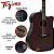 Kit Violão Tagima Kansas Gran Reserva Sapele Folk Completo - Imagem 2