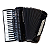 Acordeon Todeschini YW870 37 Teclas E 80 Baixos Preto Com Bag - Imagem 3