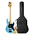 Kit Contrabaixo Tagima Jazz Bass TW-73 5 Cordas Blue Com Capa - Imagem 1