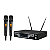 Microfone Sem Fio Duplo UHF Profissional Dylan D-8000S + Case - Imagem 4