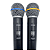 Microfone Sem Fio Duplo UHF Dylan DW-602 MAX + Case - Imagem 6