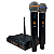Microfone Sem Fio Duplo UHF Dylan DW-602 MAX + Case - Imagem 3
