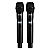 Microfone Sem Fio Duplo UHF Profissional Dylan D-9500 + Case - Imagem 3