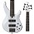 Kit Contrabaixo Yamaha TRBX305 5 Cordas Ativo Branco Com Capa - Imagem 3