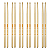 Baqueta De Bateria Williams Hickory 5B Hard Rock 6 Pares - Imagem 1