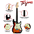 Guitarra Stratocaster Tagima TG-500 SB Acessórios + Ampli - Imagem 2