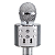 Microfone Bluetooth Sem Fio Spring Karaokê Kids SPK-015 Prata - Imagem 3
