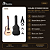 Kit Violão Elétrico Nylon Rozini Studio Rx210 Completo - Imagem 2