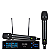Microfone Duplo UHF Sem Fio Dylan QS-5 Com 200 Canais - Imagem 3