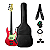 Kit Baixo Tagima Precision Memphis MB-40 Fiesta Red Fosco Completo - Imagem 1