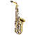 Saxofone Alto Eagle Em Mib Acabamento Laqueado SA500LN + Case - Imagem 3