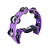 Pandeiro Meia Lua Liverpool Roxo Profissional PML001RX - Imagem 3