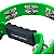 Pandeiro Meia Lua Liverpool Verde Profissional PML001VD - Imagem 3