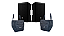 Kit 2 Caixas Ativas Ev Zlx-15p G2 1000w + 2 Bags - Imagem 1