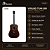 Violão Folk Non-Cutaway Aço Tagima cor Natural Mahogany - Imagem 2