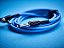 Cabo Boss Para Instrumento P10 x P10L de 3m Azul - Imagem 2