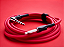 Cabo Boss Para Instrumento P10 x P10L de 3m Vermelho - Imagem 2