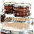 Bateria Tama Imperial Star Coffee Teak Wrap 5 Peças - Imagem 7