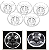 Kit 6 Toppers Protetor Foot Switch Bori Translúcido R25-079 - Imagem 3