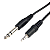 Cabo Auxiliar de Áudio MXT P10 Stereo X P2 Stereo Níquel 2m - Imagem 2