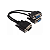 Cabo Vga MXT Tipo Y Db15 Macho X 2 Db15 Femea 30cm - Imagem 2