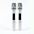 Microfone de Mão Kadosh Sem Fio Duplo K502m Branco - Imagem 2