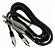 Cabo MXT Audio Aux 2 Rca X 2 P10 Mono Blindado Profissional - Imagem 1