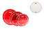 Kit Peles Williams Target Red 10, 12, 14 + WC1 Coated 14" - Imagem 1