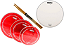 Kit Peles Williams Target Red 10, 12, 16 WC1-14 + Baquetas - Imagem 1