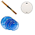 Kit Peles Williams Target Blue 10, 12, 16 WC1 14" + Baquetas - Imagem 4