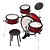 Bateria Infantil Luen Rock Star 4 Peça Pint Eletro Vermelha - Imagem 3
