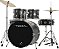 Bateria Acústica Vogga Pulse VPD222 Matte Black Com Pratos - Imagem 3