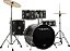 Bateria Acústica Vogga Pulse VPD222 Matte Black Com Pratos - Imagem 4