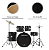 Bateria Acústica Vogga Bumbo 20 Urban Vpd120 Bk Completa - Imagem 2
