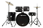 Bateria Acústica Vogga Bumbo 20 Urban Vpd120 Bk Completa - Imagem 1