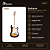 Guitarra Michael Rocker Strato Com Efeitos GMS250 Sunburst - Imagem 2
