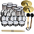 Kit Fanfarra Banda Escolar 22 Instrumentos Luen Batuka + Baquetas + Prato - Imagem 1