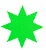 Cartela Adesivo Gaffer Fluorescente Verde P 9 Un 7x7cm Tesa - Imagem 2