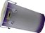 OUTLET Rebolo 50x12 Luen Mulheres Pele Animal Branco/Roxo - Imagem 2