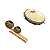 Agogô Duplo De Castanha + Pandeiro Torelli TP300CT Couro - Imagem 1