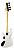 Kit Baixo Jazz Bass Atv 4 Cordas Waldman GJJF Branco + Capa - Imagem 3