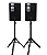 Par Caixas Som Pró 10" Ativa/Passiva Waldman FK720 + Suporte FK-STMAXX - Imagem 1