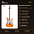 Guitarra Seizi Fun Vintage Budokan Superstrato Honeyburst - Imagem 2