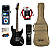 Kit Guitarra Strato Seizi Musashi Fun HSS PH Black Sparkle - Imagem 1
