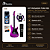 Kit Guitarra Strato Seizi Fun Katana Musashi Purple Sparkle - Imagem 2