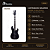 Contrabaixo 4 Cordas Profissional Waldman GPJ200XB Preto - Imagem 2