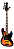 Contrabaixo Profissional Waldman Gjj405a Ts 5 Cordas Ativo - Imagem 1