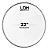 Pele Bateria Tom 22 Transparente Filme Duplo Luen Ldh Duo Cl - Imagem 4